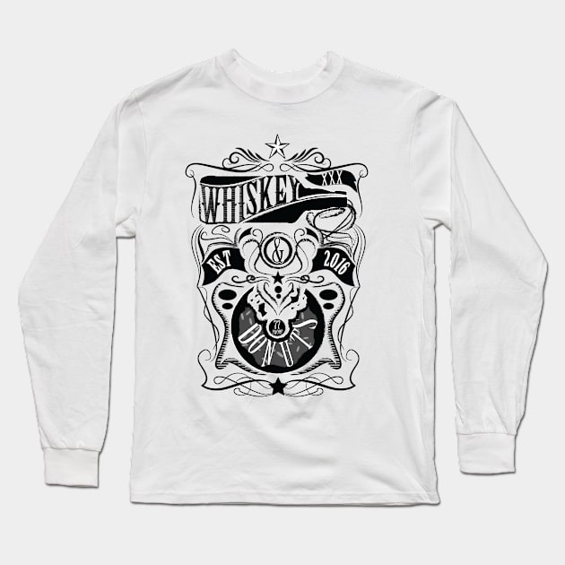 Whiskey_and_Donuts Long Sleeve T-Shirt by Alicorns_and_Devilhorns